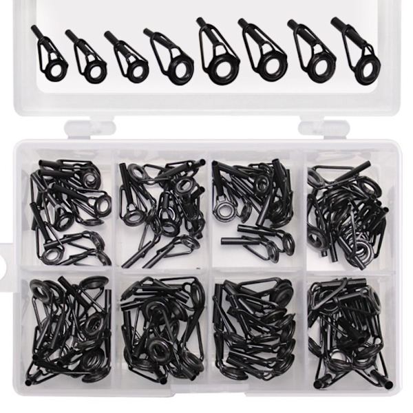 Onkivavan ohjaussilmukka keraaminen rengas 80 KPL-RAUTA RENKAAT 80 KPL-RAUTA 80pcs-Iron rings