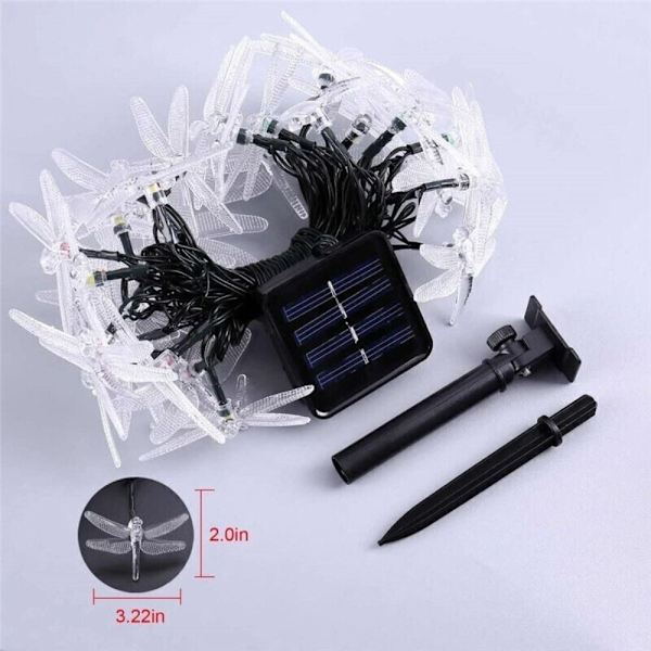 Dragonfly String Lights Fairy Light VALKOINEN VALO VALKOINEN VALO white light