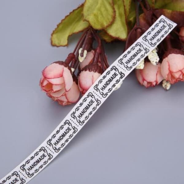Handdade Ribbon Diy Mærkning SORT Black