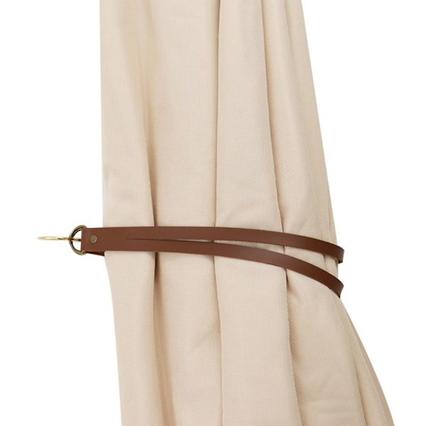 Gardinholder Reb Læder Tiebacks MØRKEBRUN dark brown