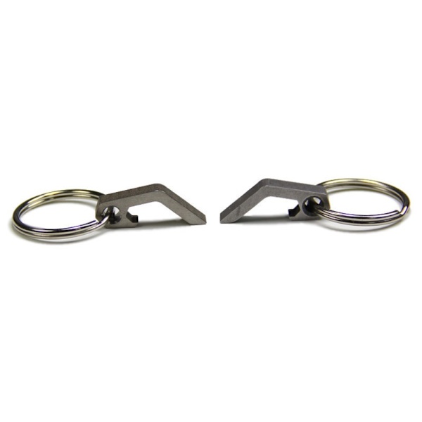 4 stk. flaske ølåbner nøglering TITANIUM ALLOY TITANIUM ALLOY Titanium Alloy