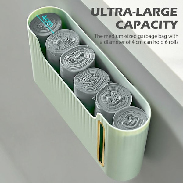 Søppelpose Organizer Avfallsposedispenser LYS GRØNN Light Green