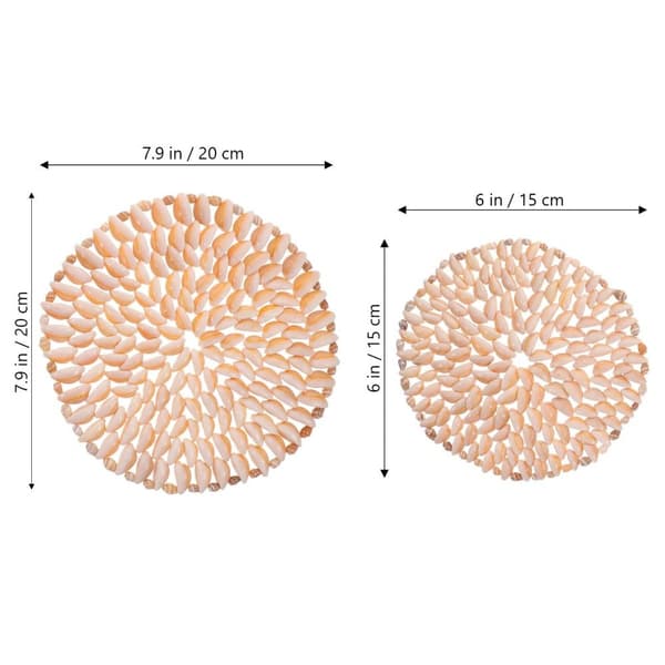 2 kpl Seashell-lasinalusen pidike Hot Pot -pidikkeen pyöreä pidike
