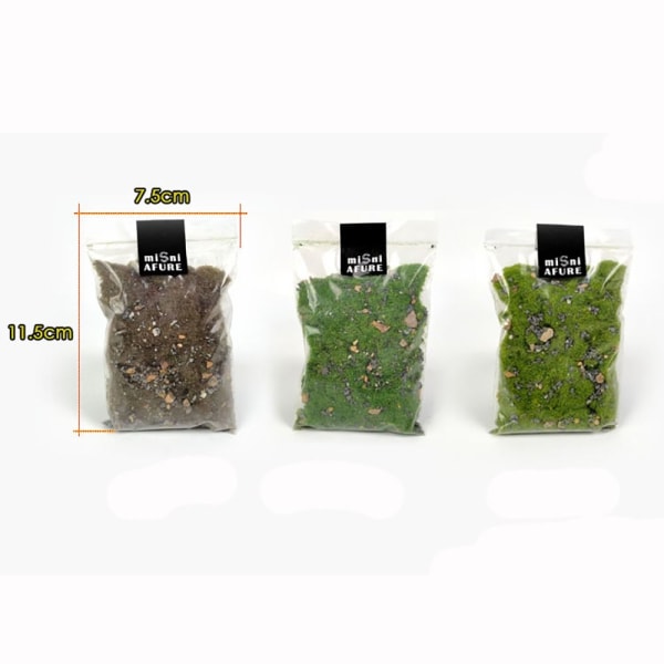 50g Ground Turf Stone Simulering Vegetation Pulver GRØN green