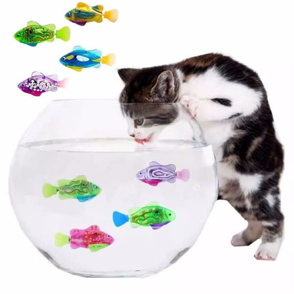 Electric Simulation Fish Cat interaktiivinen lelu 6 6 6