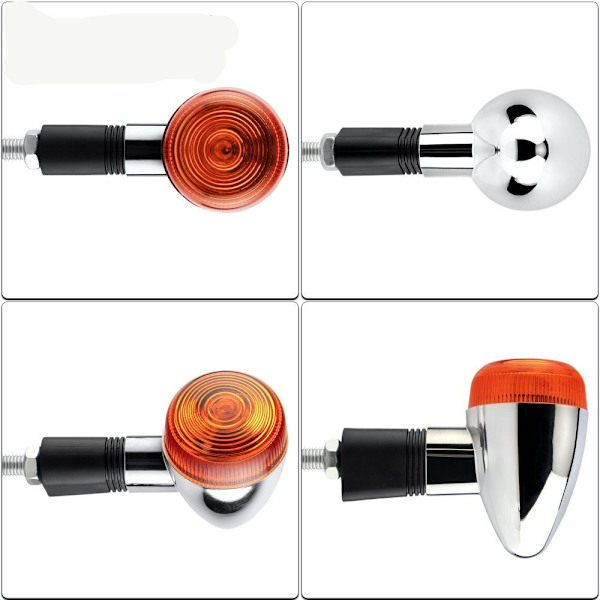 2 stk Motorsykkel Blinklys Blinklys Scooter Turning