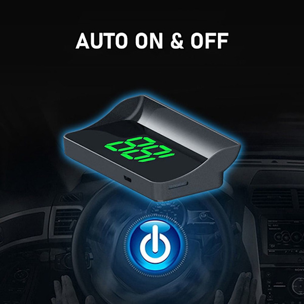 Head-Up Display för Bil, Hastighetsmätare HUD green KM/H-KM/H
