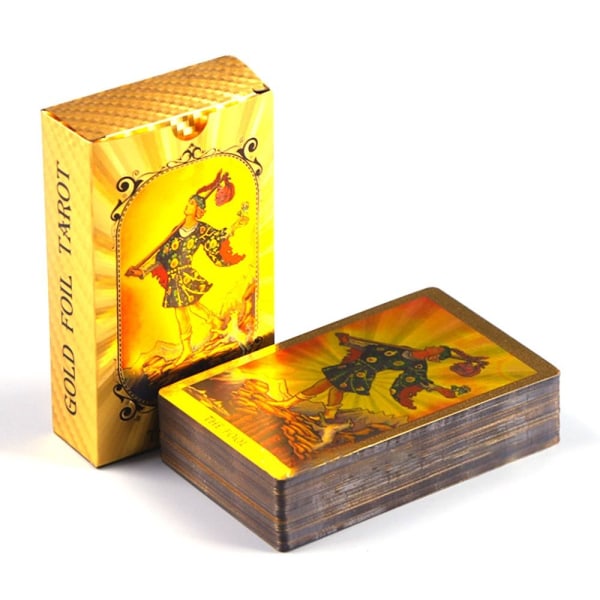 Golden Art Nouveau Tarot Brætspil Legetøj The Dark Tarot Cards