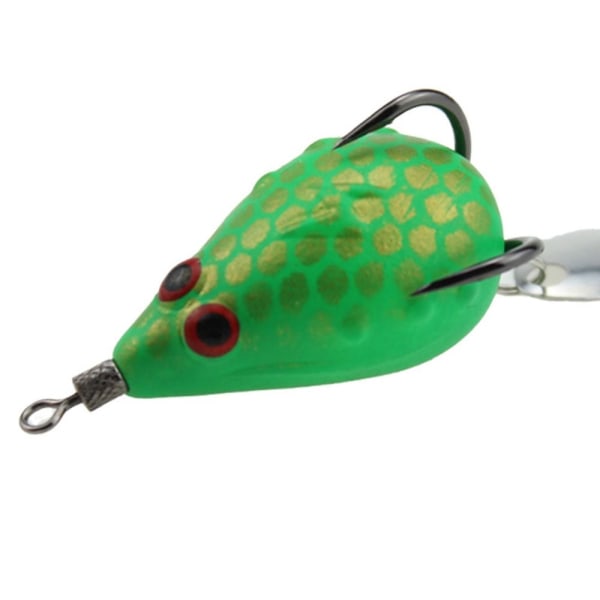 Gummifrø med metalske Soft Fishing Lures Bas Bait