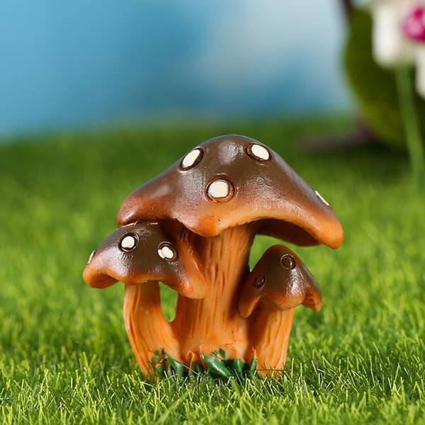 9kpl Mushroom Crafts Micro Figurines Miniature Landscape Moss