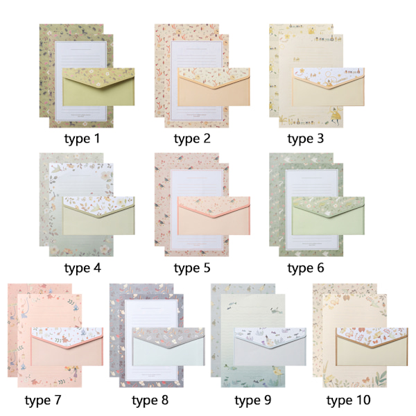 Brevpapper Skrivpapper 6 ST TYP 4 TYP 4