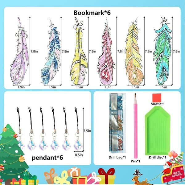 Feather Bookmark Diamond Painting Bookmark 01 01 01
