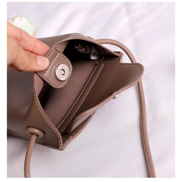 Læder Håndtasker Crossbody Tasker BEIGE beige