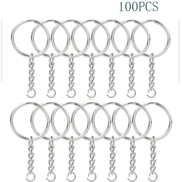 100st Nyckelringar Metallnyckelring 100ST 100pcs