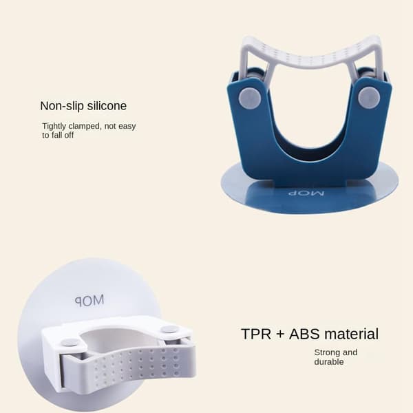 2kpl Hook Mop Clamp SININEN PYÖREÄ Blue Round-Round