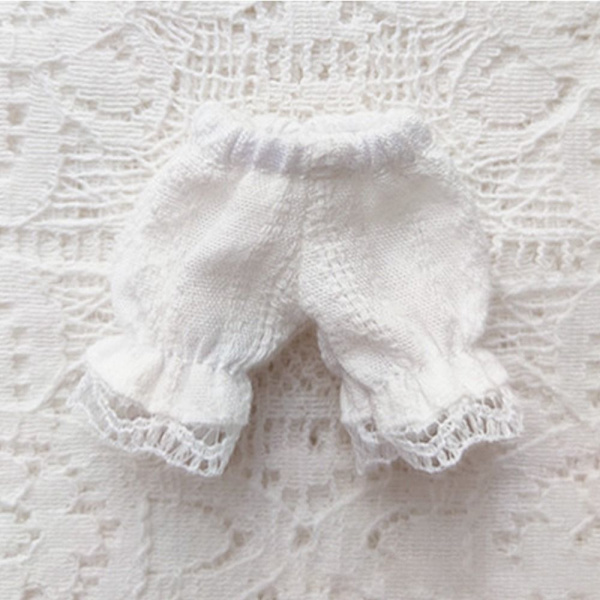 Dockor Bomullsshorts Docka Lyktbyxor VIT White