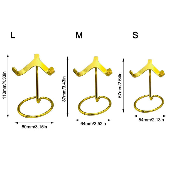 Kristallipallojalusta lasipalloteline GOLD M Gold M