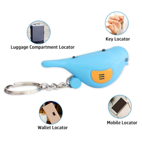 Key Finder Bird Avaimenperä Whistle SININEN blue