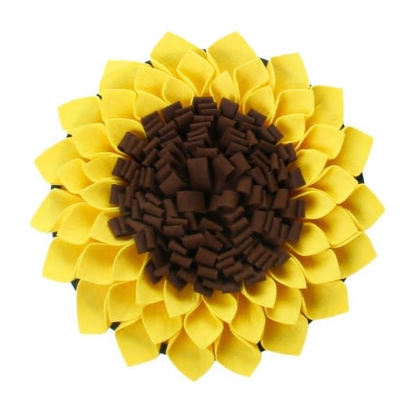 Hundesnuffelmatte Sunflower Shape Treat Foraging Yellow