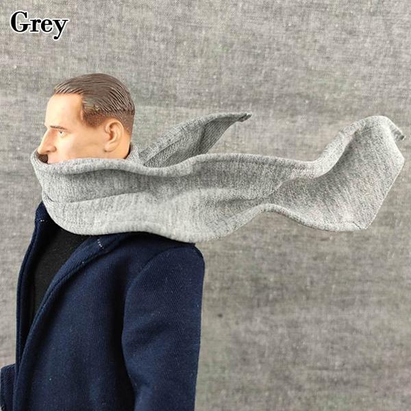 Mannlig soldat Skjerf Halsskjerf GRÅ Grey