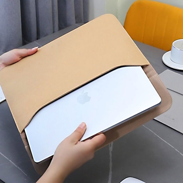 Kraft-paperilaukku kannettavalle tietokoneelle Ultrabook Sleeve HARMAA 13,3-14 TUUM Grey 13.3-14 inch