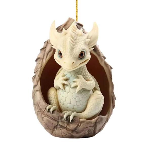 Drageegg hengende anheng juletrepynt 3 3 3