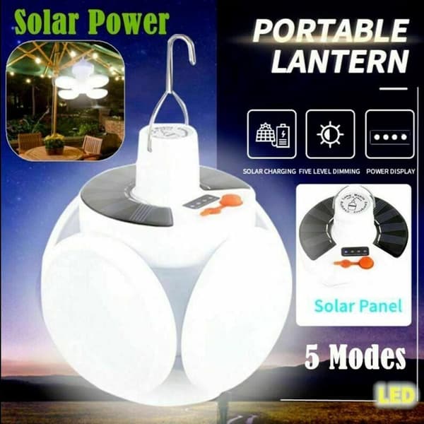 Solcellelampe Led campinglys 2 2 2