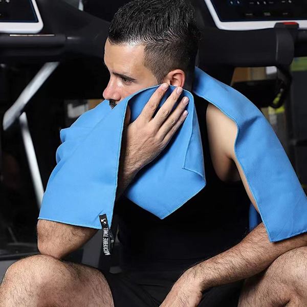Mikrofiberhandduk Snabbtorkande handduk BLÅ blue