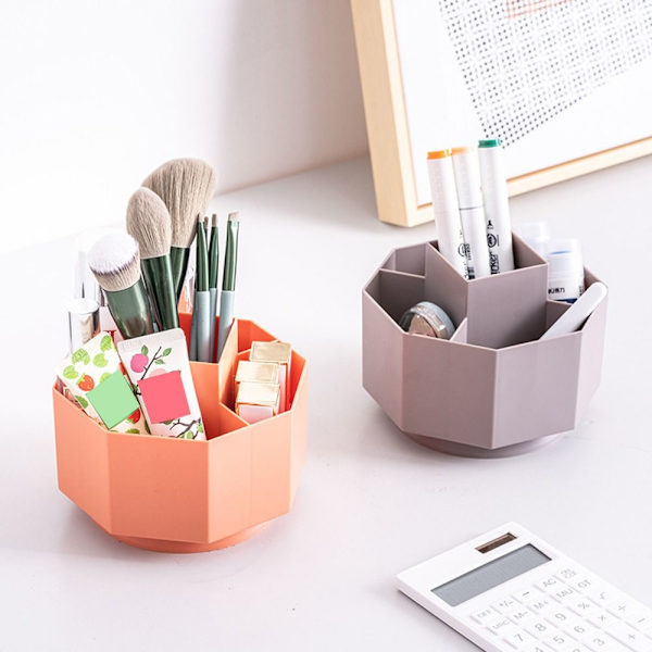 Roterande pennhållare Brevpapper Organizer VIT White