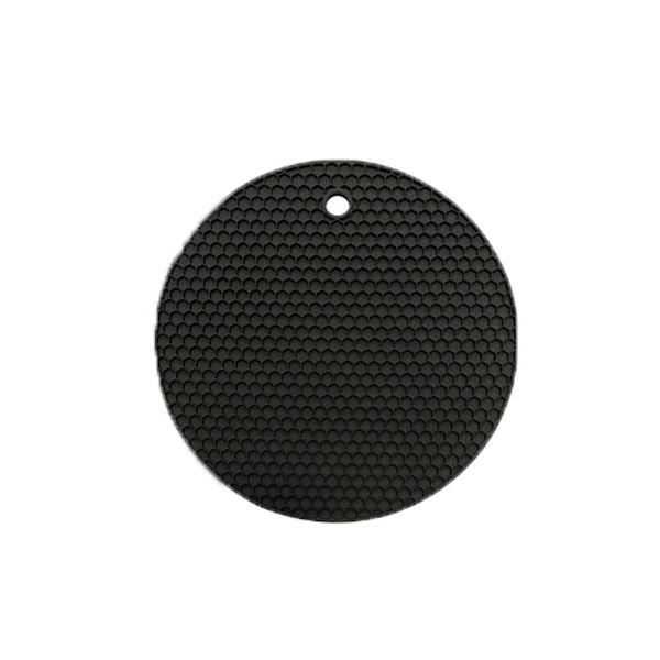 Silikonitrivet-matto kuumalle kattilille ja pannuille PUNAINEN PYÖREÄ Red Round-Round