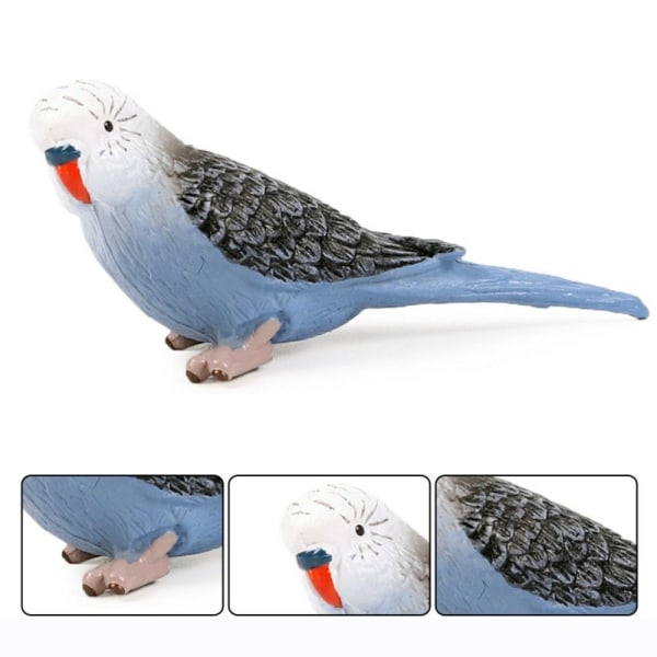Miniatyr papegøyefigurer Naturtro fuglemodell 2-2 STK 2-2 STK 2-2PCS