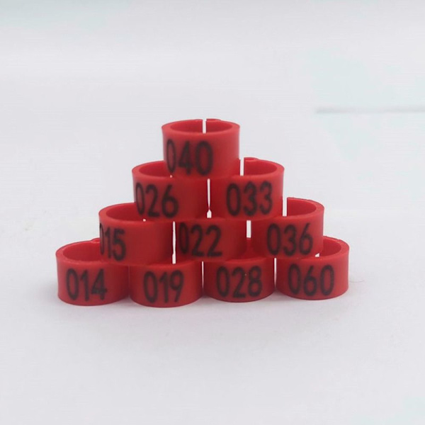 Due Ringe Due Fugle Clip Ringe RØD Red