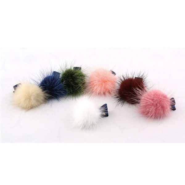 Pom Pom Hårklemme Hårnål BEIGE Beige