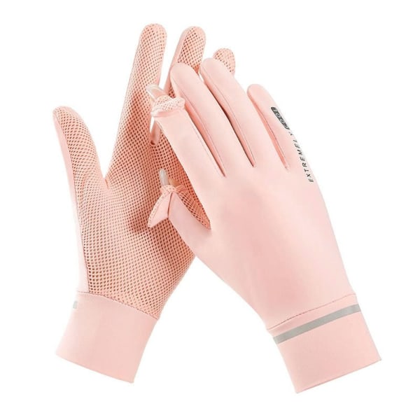 Ice Silk Handsker Anti-UV Handsker PINK pink