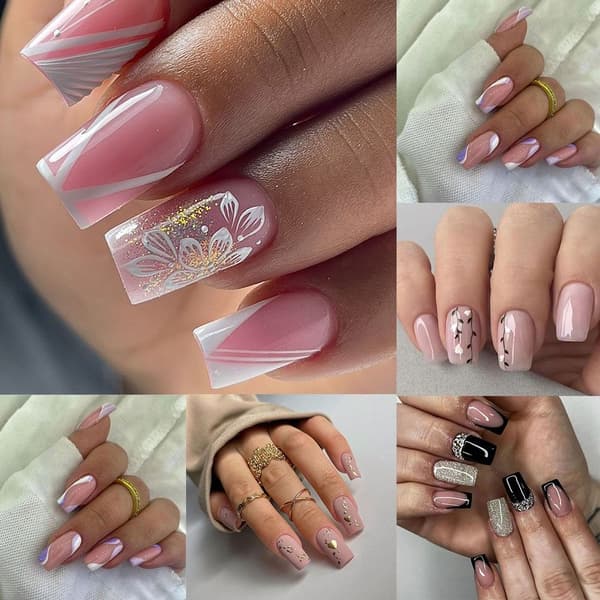 24 stk. False Nails Long Square W541 W541 W541