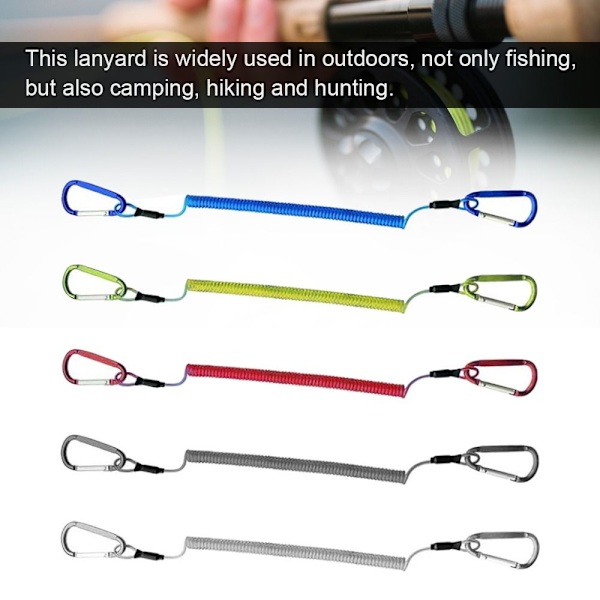 Fjeder Elastisk Tov Fiskesnore BLÅ 2.0M 2.0M Blue 2.0m-2.0m