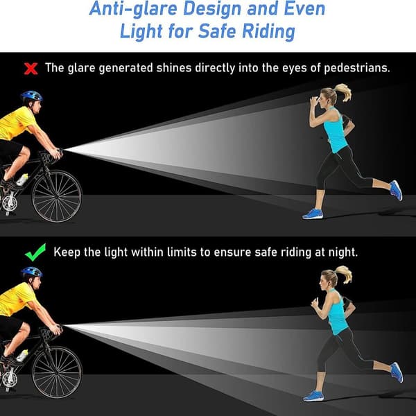 Cykel Front Head Light Cykel Light Light Larmlampa