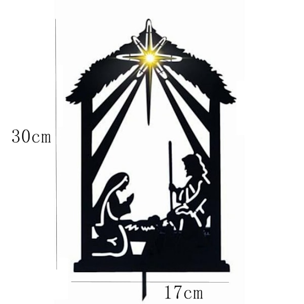 Nativity Shadow Stakes Dekorativ bunke C C C