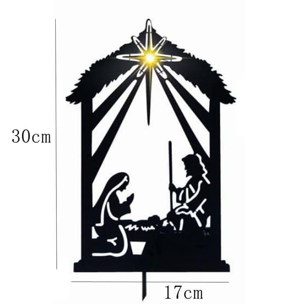 Nativity Shadow Stakes Dekorativ hög B B B