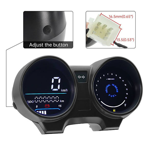 Hastighetsmätare Digital Dashboard Motorcykel