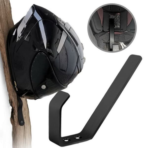 Hjelmstativ Hatteholder SVART Black