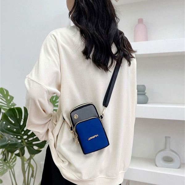 Skulder Messenger Bag Small Crossbody Tasker BLÅ blue
