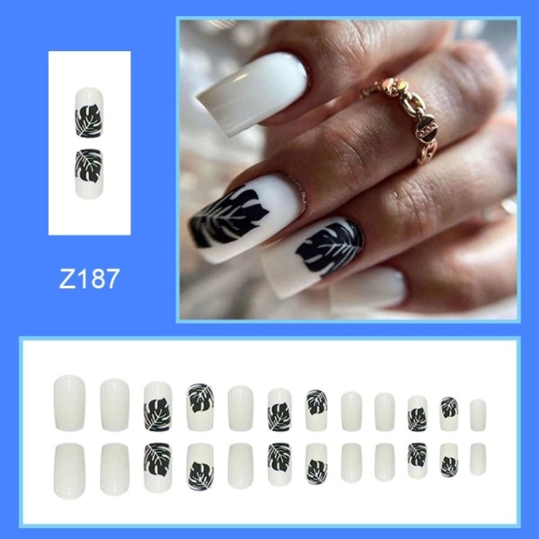 24stk False Nails Long Square Z187 Z187 Z187