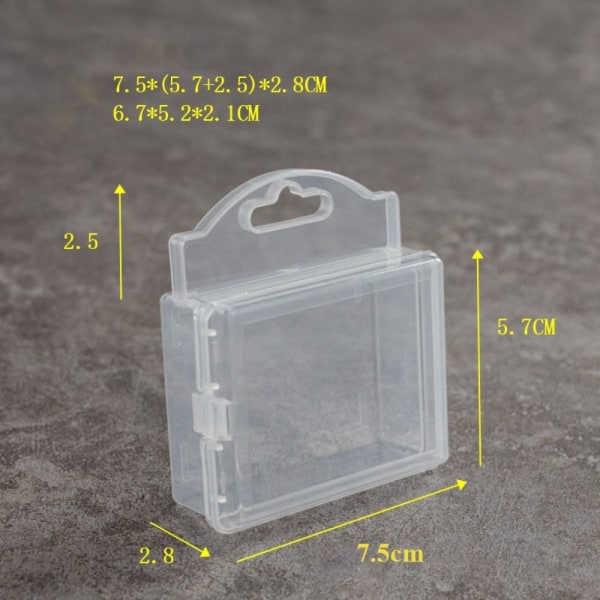 Säilytyslaatikko koruhelmisäiliö 7,5 x 5,6 x 2,8 cm 7.5x5.6x2.8cm