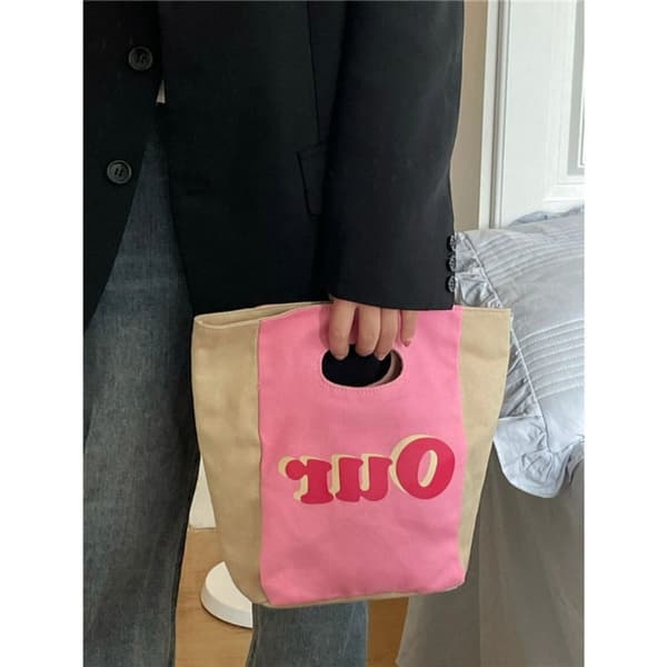 Shopping Handväskor Tygpåsar ROSA pink