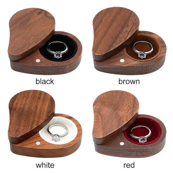 Smykkeskrin Ring Opbevaringsboks BRUN brown