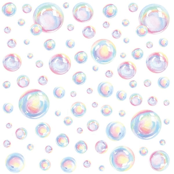 2 stk Fargerike bobler veggdekor Undervannsverden