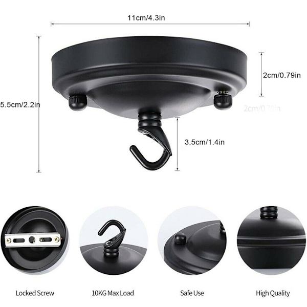 Lampefod Lampeholder SORT black