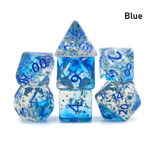 7kpl/ set DND Noppa monitahoinen noppa SININEN SININEN blue