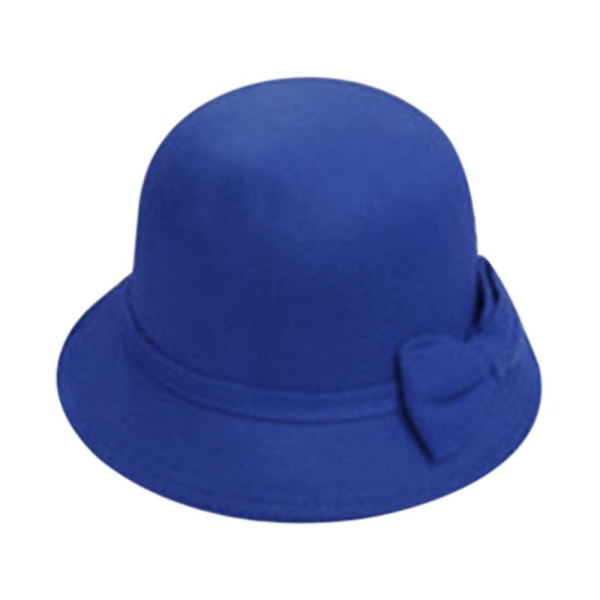 Kvinder Vintage Retro Hat Efterår Vinter Varm Hat BLÅ Blue